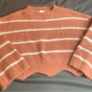 Gb girls sweater with cute scallop detail on bottom